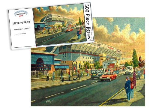 Upton Park Stadium Fine Art 'Going to the Match' Jigsaw Puzzle - West Ham United FC Upton Park Stadium Fine Art 'Going to the Match' Jigsaw Puzzle - West Ham United FC